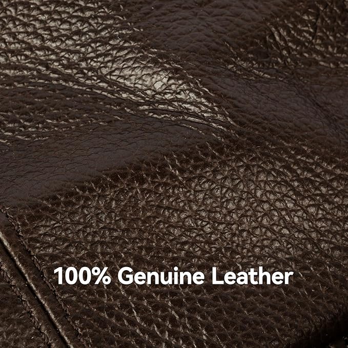 Leather Fanny Pack for Men Women,Genuine Leather Waist Belt Bag with Adjustable Strap Belt Hip Bag with Multi-Pockets for Travel Sports Running Cycling Hiking (brown)