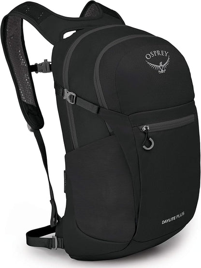 Osprey Daylite Plus Commuter Backpack – Lightweight, Everyday Pack with Laptop Sleeve and Water Bottle Pockets – Ideal for Work, School, and Travel with Versatile Storage Options, Black