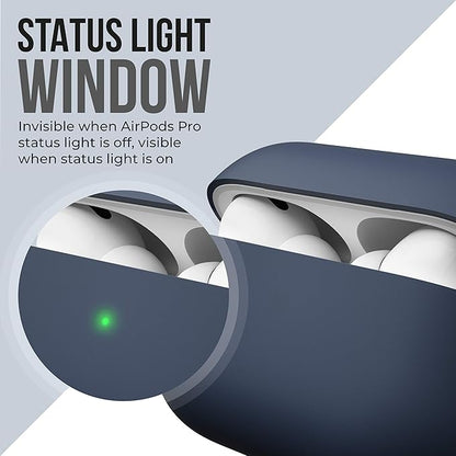 KeyBudz AirPods Pro Case with Keychain Hybrid Shell Series Compatible with AirPod Pro Case Cover (Midnight Blue)