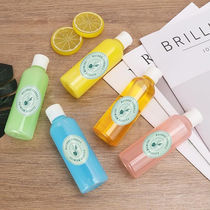 80 Pack 3.5 oz Plastic Bottles with White Top Caps, Clear Empty Bottles, Cosmetic Containers for Lotion and Shampoo, Travel-Friendly Bottles, BPA-Free for Liquids and Personal Care