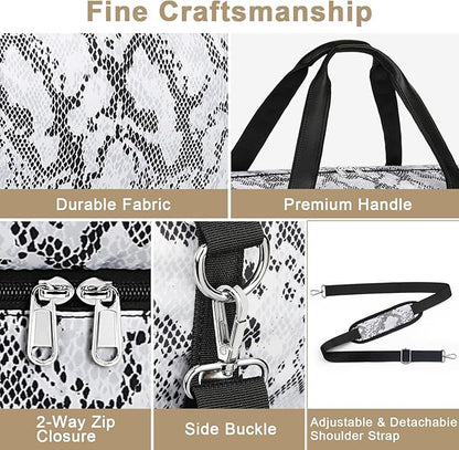 IBFUN Weekender Bags for Women, Travel Duffle Bag with Shoe Compartment Carry on Weekender Overnight Duffel for Weekend Travel Business Trip 3PCS