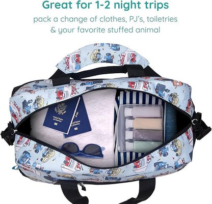 JumpOff Jo by Wildkin Overnighter Duffel Bag – Lightweight Travel Bag for Kids - Jo's Garage