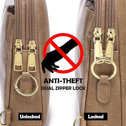 INICAT Sling Bag for Women Touchscreen Small Crossbody Cell Phone Purse Fanny Pack