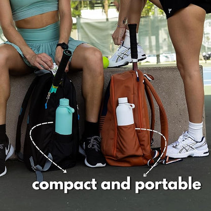 OONA Stainless Steel Water Bottle 25 oz, BPA-Free, Leak-Proof Insulated Water Bottle, Carrying Loop, Double Wall Vacuum Insulation, Keeps Drinks Hot or Cold for 12 Hours, Travel Friendly (White)