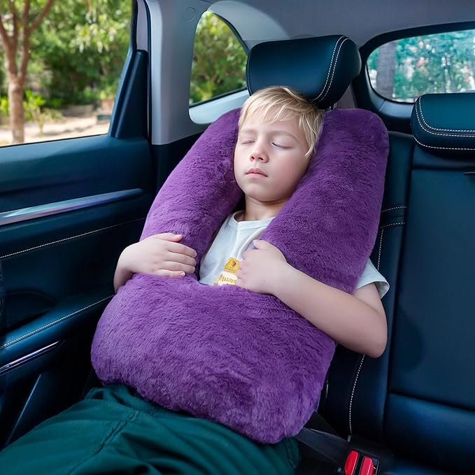 Travel Pillows for Car Back Seat U Shaped Travel Pillow Cushion Car Pillow for Family Sleeping Airplane Adults and Children Head Neck and Body Support Long Distance Journey Accessories
