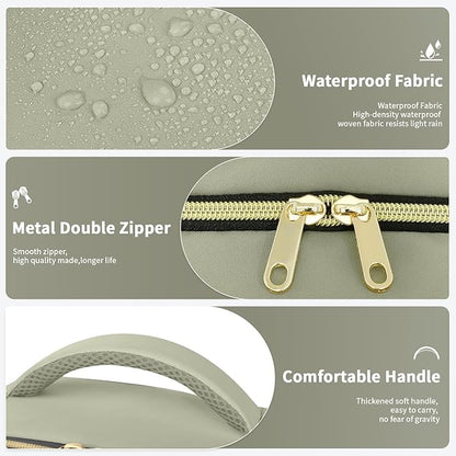 ZOMFELT Travel Backpack for Women Men, Carry On Backpack, TSA 15.6inch Laptop Backpack Flight Approved, Personal Item Travel Bag Nurse Bag Casual Daypack for Weekender Business Trip, Green