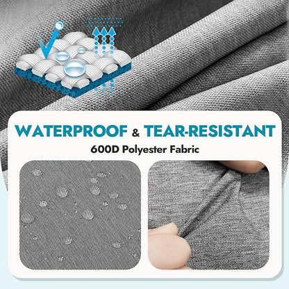 Canway 115L Travel Duffel Bag, Foldable Weekender Bag with Shoes Compartment for Men Women Water-proof & Tear Resistant