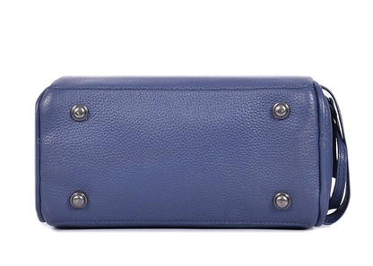 10" Premium Leather Toiletry Travel Pouch With Waterproof Lining Black Color | King-Size Handcrafted Vintage Shaving Kit By Aaron Leather Goods