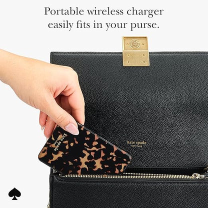 kate spade new york MagSafe Portable Charger Power Bank 5000mAh - iPhone Charger for Fast Charging - Magnetic Wireless Battery Pack with USB-C Port - Tortoise