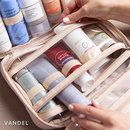 VANDEL Waterproof Hanging Toiletry Bag for Travelling, Hanging Makeup Organizer Bag, Cosmetic Travel Bags for Women Travel Toiletry Bags, Makeup Case Toiletries Organizer Hygiene Bathroom Shower Caddy