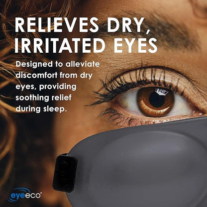 Eyeseals 4.0 Sleep Mask – Clear – Moisturizing Eye Masks for Sleep Keep Dry Air Out – Latex-Free Eye Mask Great for CPAP Users