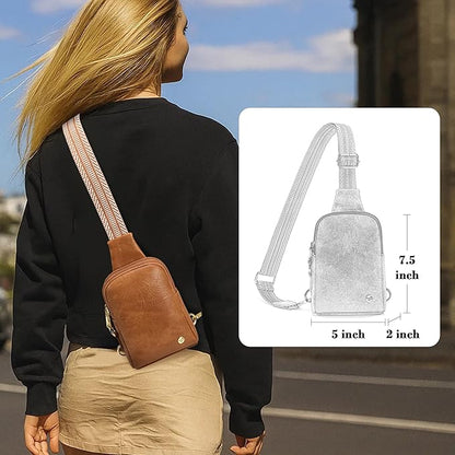 INICAT Sling Bag for Women Touchscreen Small Crossbody Cell Phone Purse Fanny Pack