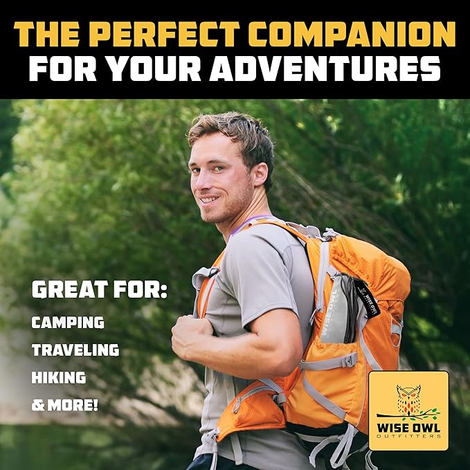 Wise Owl Outfitters Microfiber Camping Towel - Quick Dry Towel for Travel, Backpacking, Hiking, Beach, Gym & Yoga - Compact, Fast Drying & Lightweight