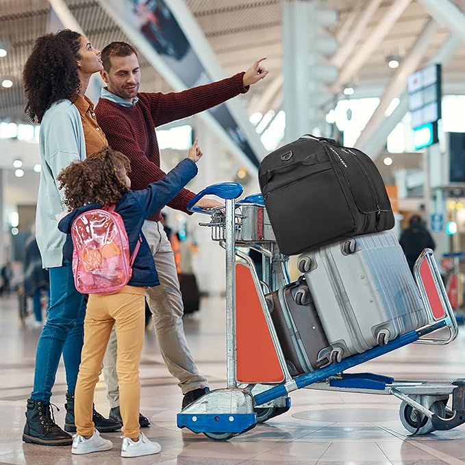 Large Foldable Duffle Bag for Travel, Lightweight Packable Duffel Bag for Traveling, Waterproof Weekender Bag for Women & Men with Shoe Compartment - 110L, 30" x 13.5" x 17"