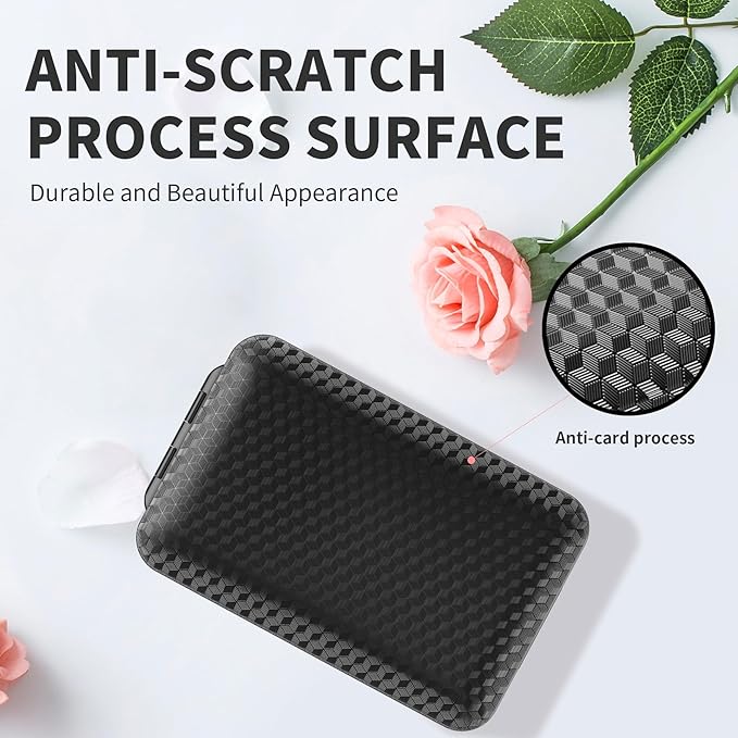 Restree Weekly Pill Organizer, Magnetic Moisture Proof Pill Case, Large Capacity Travel Pill Box with Inner Clear Lid for Vitamins, Supplements, and Daily Medications 8 Compartment (Black)