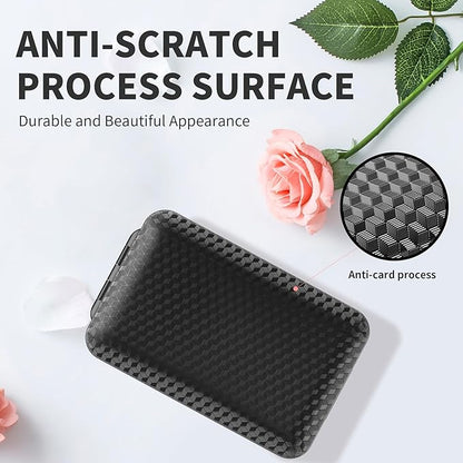 Restree Weekly Pill Organizer, Magnetic Moisture Proof Pill Case, Large Capacity Travel Pill Box with Inner Clear Lid for Vitamins, Supplements, and Daily Medications 8 Compartment (Black)