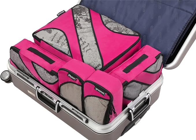 BAGAIL 6 Set Packing Cubes,Travel Luggage Packing Organizers