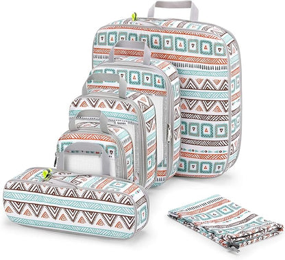 Compression Packing Cubes, Gonex Extensible Storage Mesh Bags Organizers