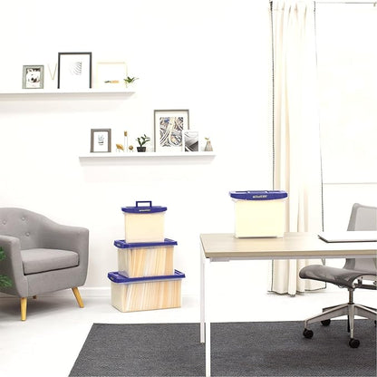 Bankers Box Heavy Duty Plastic File Box with Hanging Rails, Letter/Legal, 1 Pack (0086205)