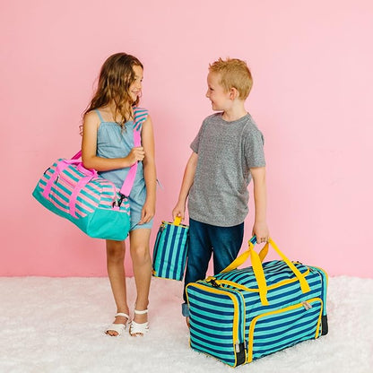 Wildkin Kids Weekender Duffel Bag – Carry-On Size for School, Travel, & Sleepovers