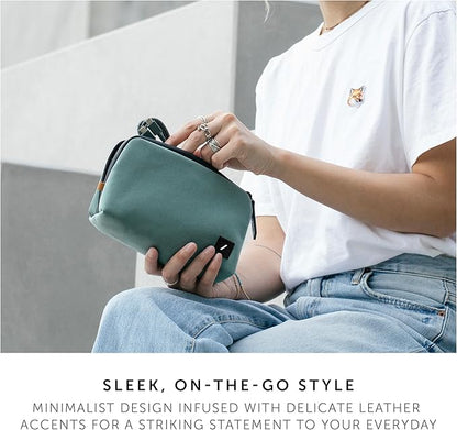Native Union Stow Lite Organizer W.F.A Tech Organizer – Minimalist Travel Pouch Made of Recycled Materials for Everyday Accessory Storage & Protection – Stores Cables, Chargers & More (Slate Green)