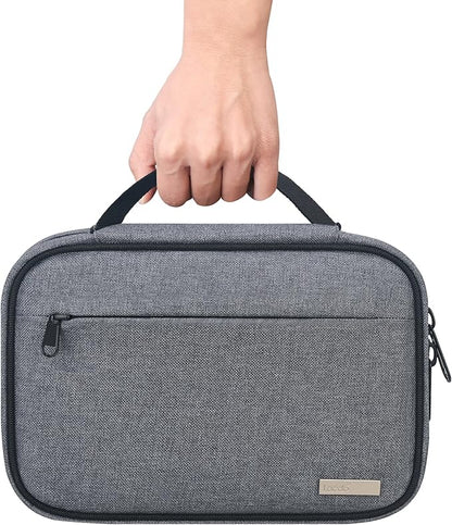 Lacdo Cord Organizer Travel, Cable Organizer Bag Case, Portable Electronics Organizer travel Case, 6 Layer Large Capacity Charging Cords Storage organizer for Cables, SD Card, Travel Essentials, Gray