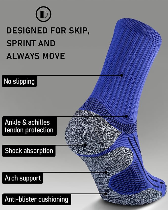 Elite Cushioned Compression Mid-crew Socks 4-Pack for Youth Women Men