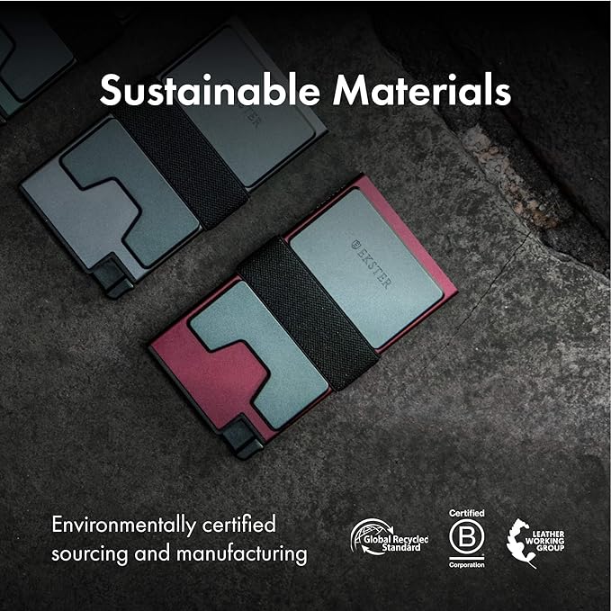 Ekster Aluminum Cardholder Wallet for Men | Metal Wallets with RFID Blocking Layer | Slim & Minimalist Aluminum Wallet with Push Button for Quick Card Access