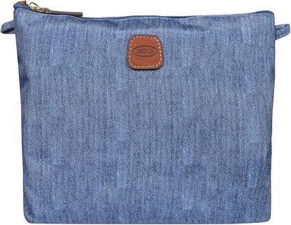 Bric's X-Bag/X-Travel 2.0 Overnight Weekender Folding Duffel Bag - 22" Carry On Bag - Jeans