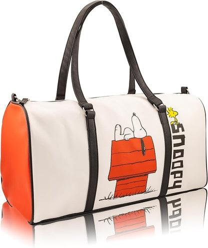 Peanuts Mini Duffle Bag for Kids | Small Travel Bag for Boys, Girls, Toddlers | Peanuts Overnight Bag for Sleepovers, School, Sports, or Weekend Trips | Ages 3+