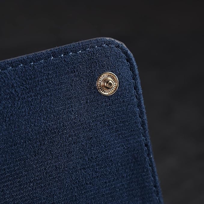 Genuine Napa Leather Watch Roll Travel Case for 3 Watches - Travel Watch Rolls and Leather Watch Display Cases with Velvet Interior - Watch Storage Organizer Men's