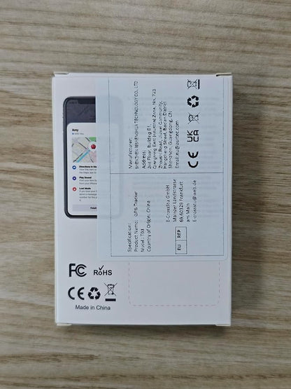 AURTEC Smart Air Tracker for Pets, Vehicles, Keys & Luggage - Compatible with Apple Find My App (iOS Only), Real-Time Global Location Tracking, Long Battery Life, Geo-Fencing,2 Pack