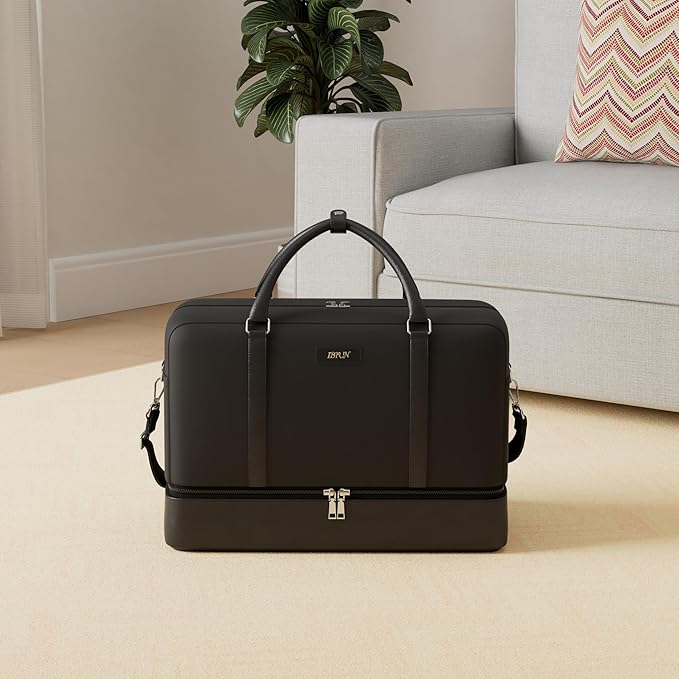 Weekender Bags for Women Overnight Bags with Shoe Compartment 21" Duffle Travel Bag for Traveling Weekend Gift 3pcs Set