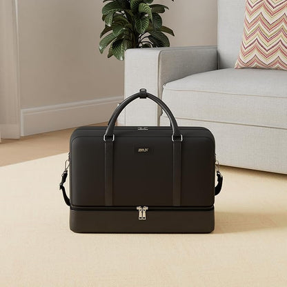 Weekender Bags for Women Overnight Bags with Shoe Compartment 21" Duffle Travel Bag for Traveling Weekend Gift 3pcs Set