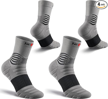 NEENCA Medical Compression Socks—2 Pairs, Ankle Socks for Injury Recovery, Pain Relief, Swelling, Sport Protection 20-30 mmHg