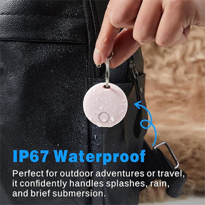 Air Tracker 4 Pack, Smart Bluetooth Tracker Works with Apple Find My (iOS Only), Item Finder Locator for Keys, Luggage, Backpack, IP67 Waterproof