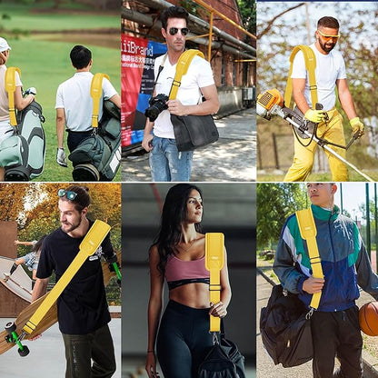 ZINZ 60" Universal Bag Strap with Ultra-thick Fixed Breathable Pad Adjustable Heavy-duty Shoulder Strap for Laptop bag Crossbody Luggage Gym Bag Camera Bag and more -Y01E01