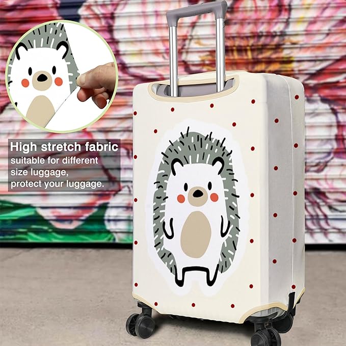 Travel Luggage Cover Suitcase Protector Fits 18-32 Inch Wheel Covers PatternedTravel Related Items Flower Luggage Protector Elastic M