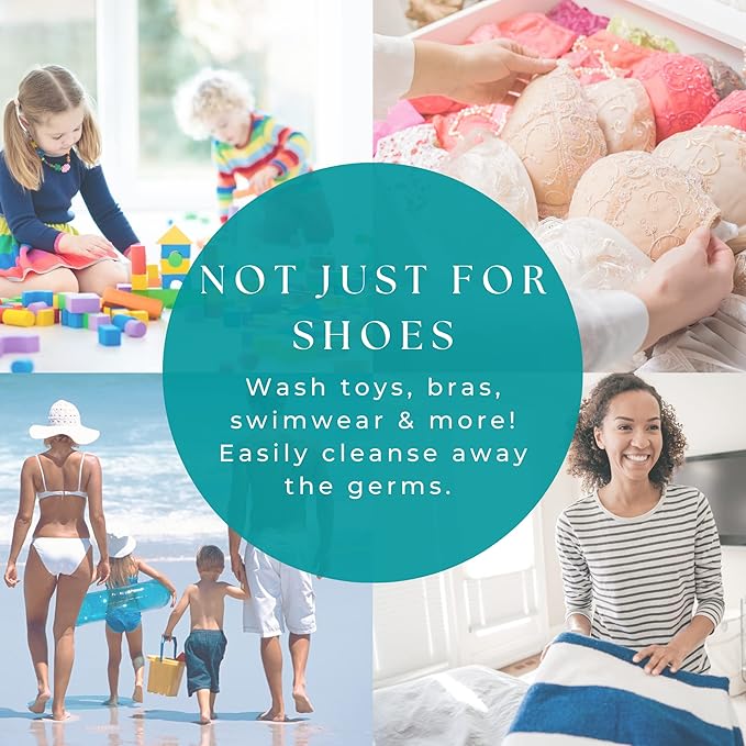 Premium Mesh Shoe Laundry Bags – Double-Layered Protection, Fits Up to Size 15, Durable Zipper, Travel-Friendly – 2 Pack