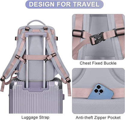 Large Travel Backpack For Women Airline Approved Carry On Backpack Flight Approved Waterproof Sports Luggage Backpack Casual Daypack Small Hiking Backpack