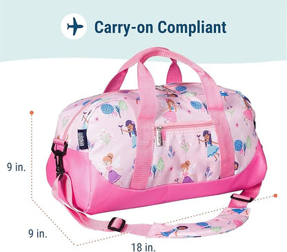 Wildkin Kids Overnighter Duffel Bag – Carry-On Size, Ideal for School & Sleepovers – Magical Unicorns