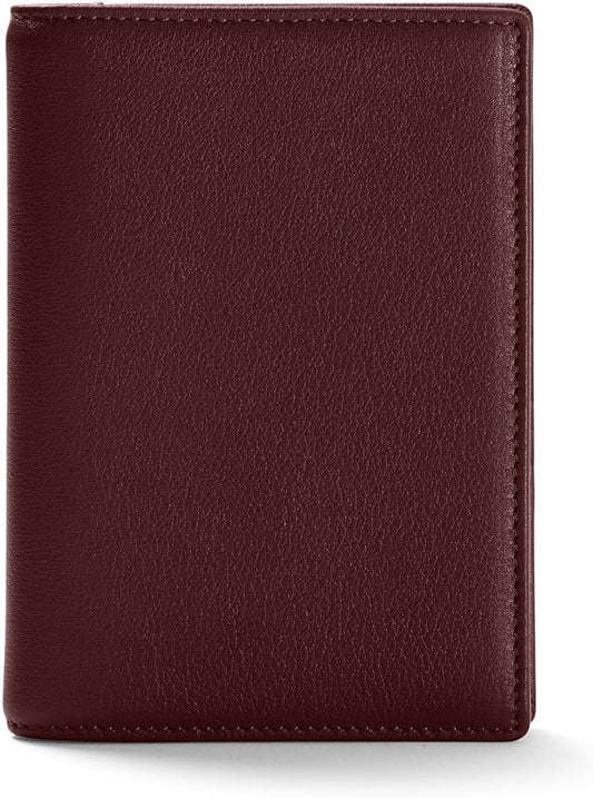 Leatherology Deluxe Passport Cover – Leather Travel Wallet with Card Slots, Pockets & Cash Storage