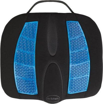 Dr. Scholl's Massaging Gel Posterior Seat Cushion for Car, Office, Home — Black