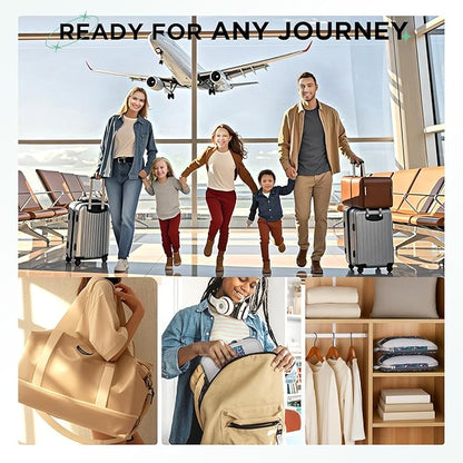 2 Set Compression Packing Cubes for Travel Essentials,Compressible Expandable Packing Cubes for Suitcase,OlarHike Luggage Organizer Bags for Travel(Dark Blue Floral)