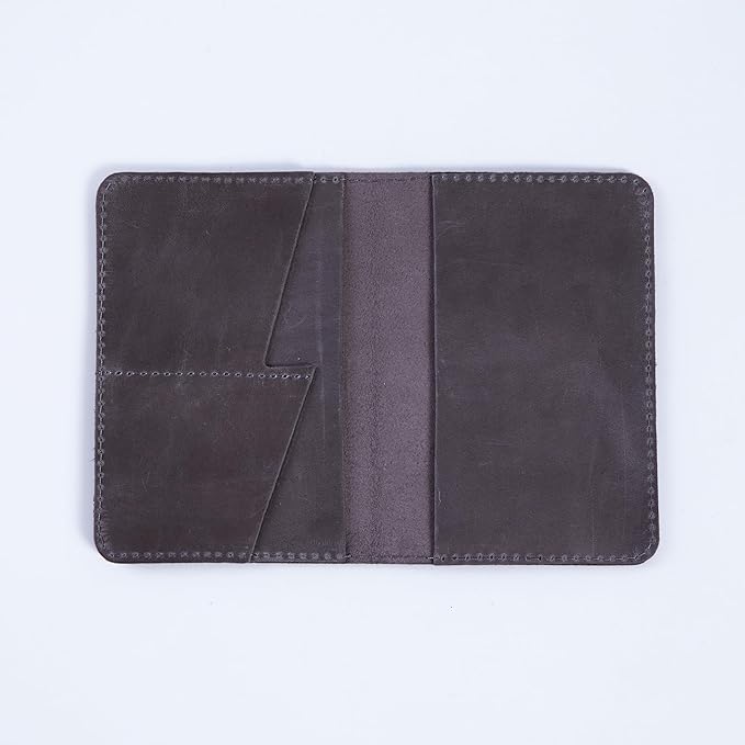 INCARNE Leather Passport Holder for Travel - Passport Case - Passport Wallet for Men - Passport Cover for Women Sleeve Protector - Travel Essentials Vacation Luggage Travel Gifts - Vintage Gray