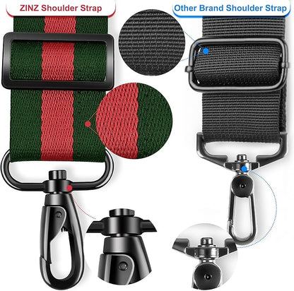 ZINZ 60" Universal Bag Strap with Ultra-thick Fixed Breathable Pad Adjustable Heavy-duty Shoulder Strap for Laptop bag Crossbody Luggage Gym Bag Camera Bag and more -TW01B04