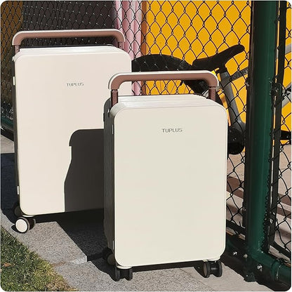 TUPLUS Suitcase ABS Hard Shell Luggage with 4 Spinner Wheels Hold Check in Travel Case, Balance Series