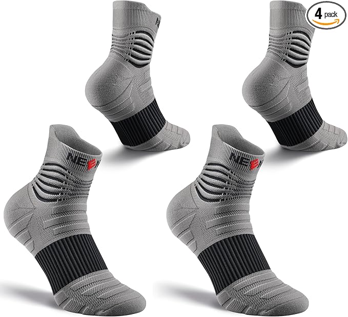 NEENCA Medical Compression Socks for Women & Men Circulation—2 Pairs, Ankle Compression Stockings for Pain Relief, Plantar Fasciitis, Swelling, Running, Nurses, Travel, Pregnancy, Flying. 20-30 mmHg