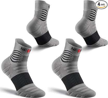 NEENCA Medical Compression Socks for Women & Men Circulation—2 Pairs, Ankle Compression Stockings for Pain Relief, Plantar Fasciitis, Swelling, Running, Nurses, Travel, Pregnancy, Flying. 20-30 mmHg