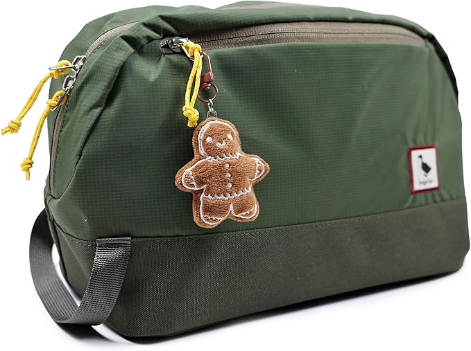 Travel Toiletry Bag 8L, Large Packing Cube with Waterproof TPU Wet/Dry Compartment (Christmas Edition)